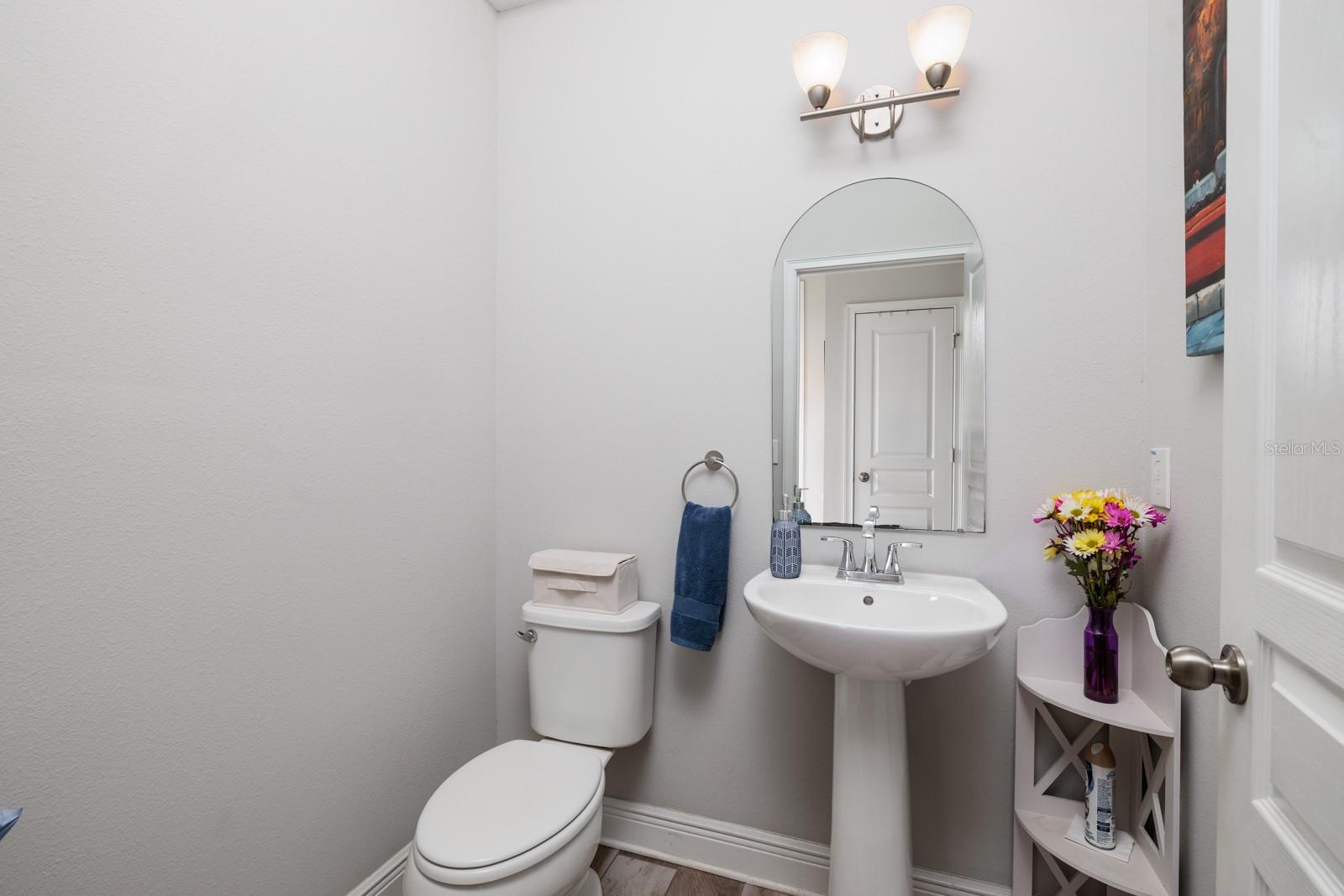 Half bathroom downstairs