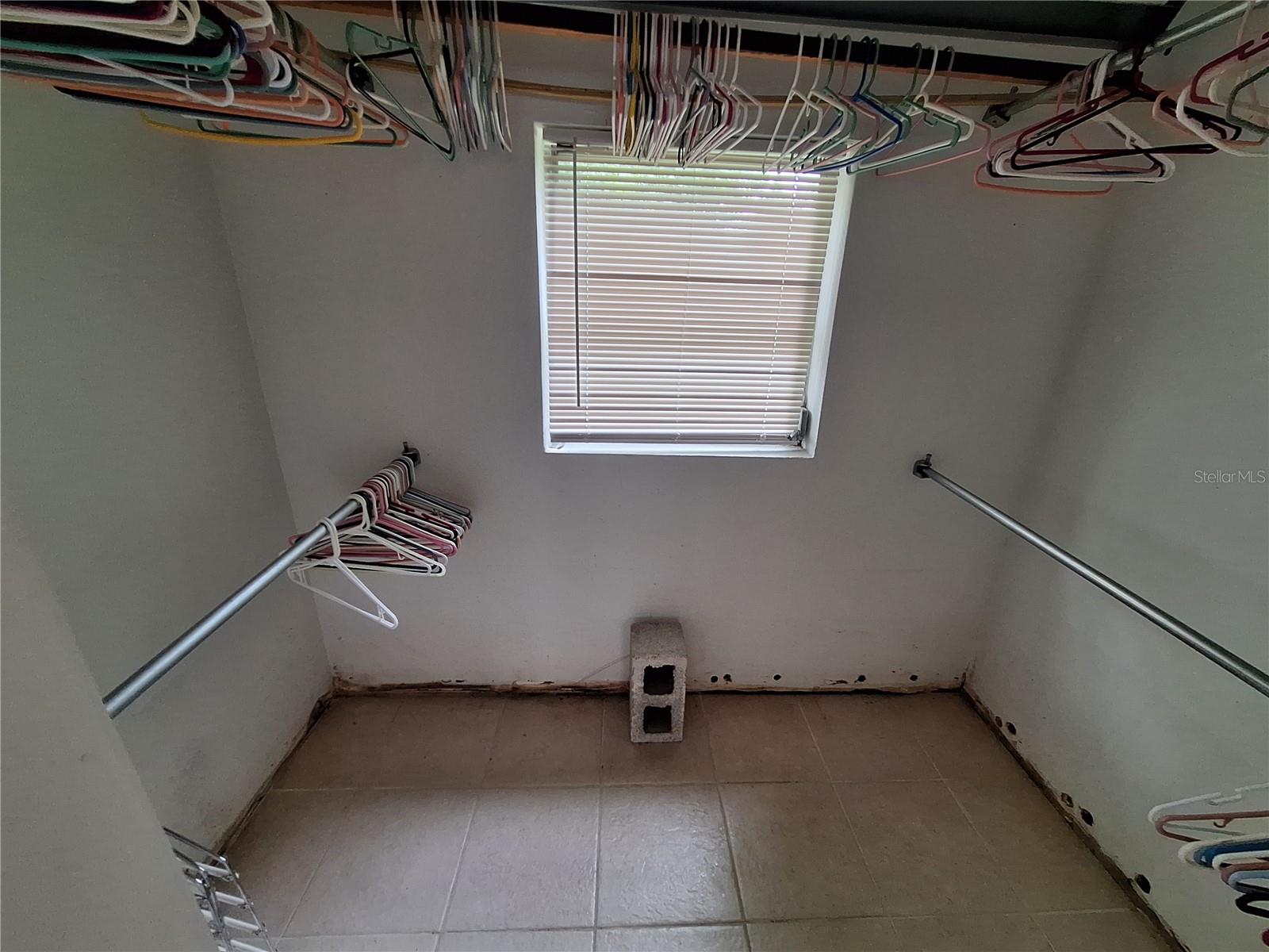 Huge Walk in Closet is 5x9