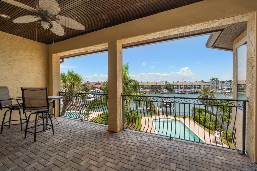 2nd Level balcony overlooking pool