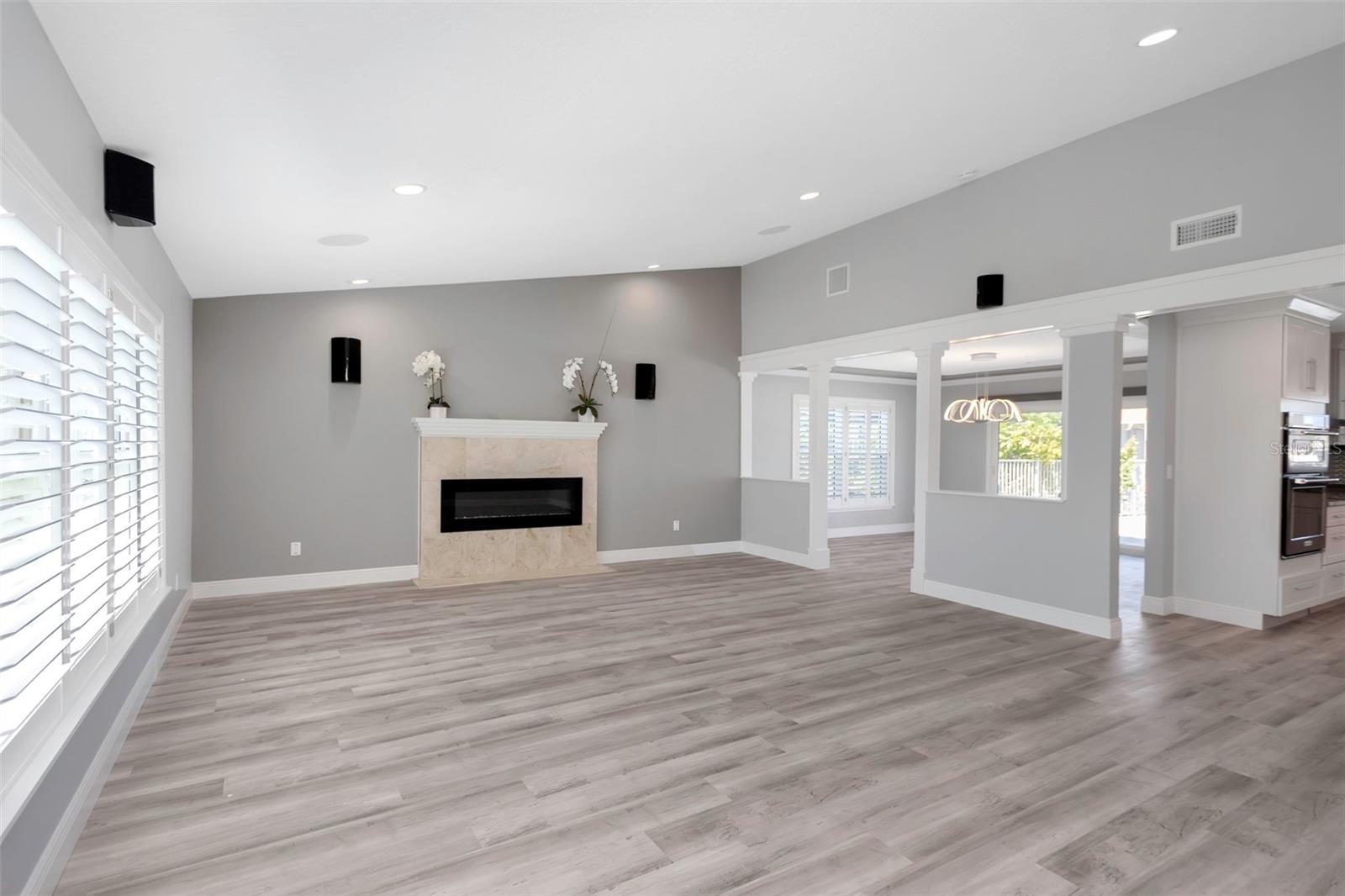 Living Room with fireplace...so cozy!