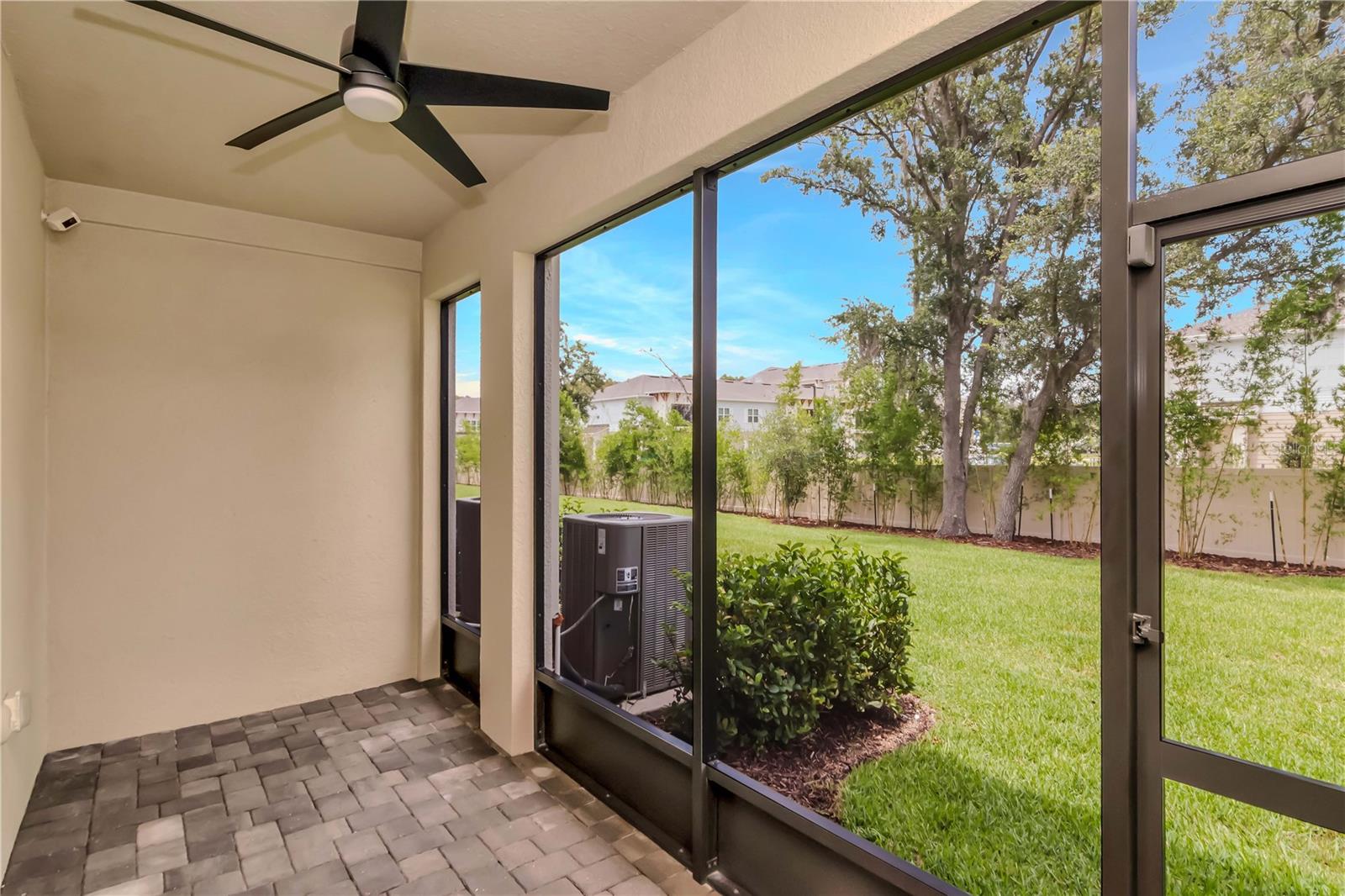 Screened In Patio with Pavers