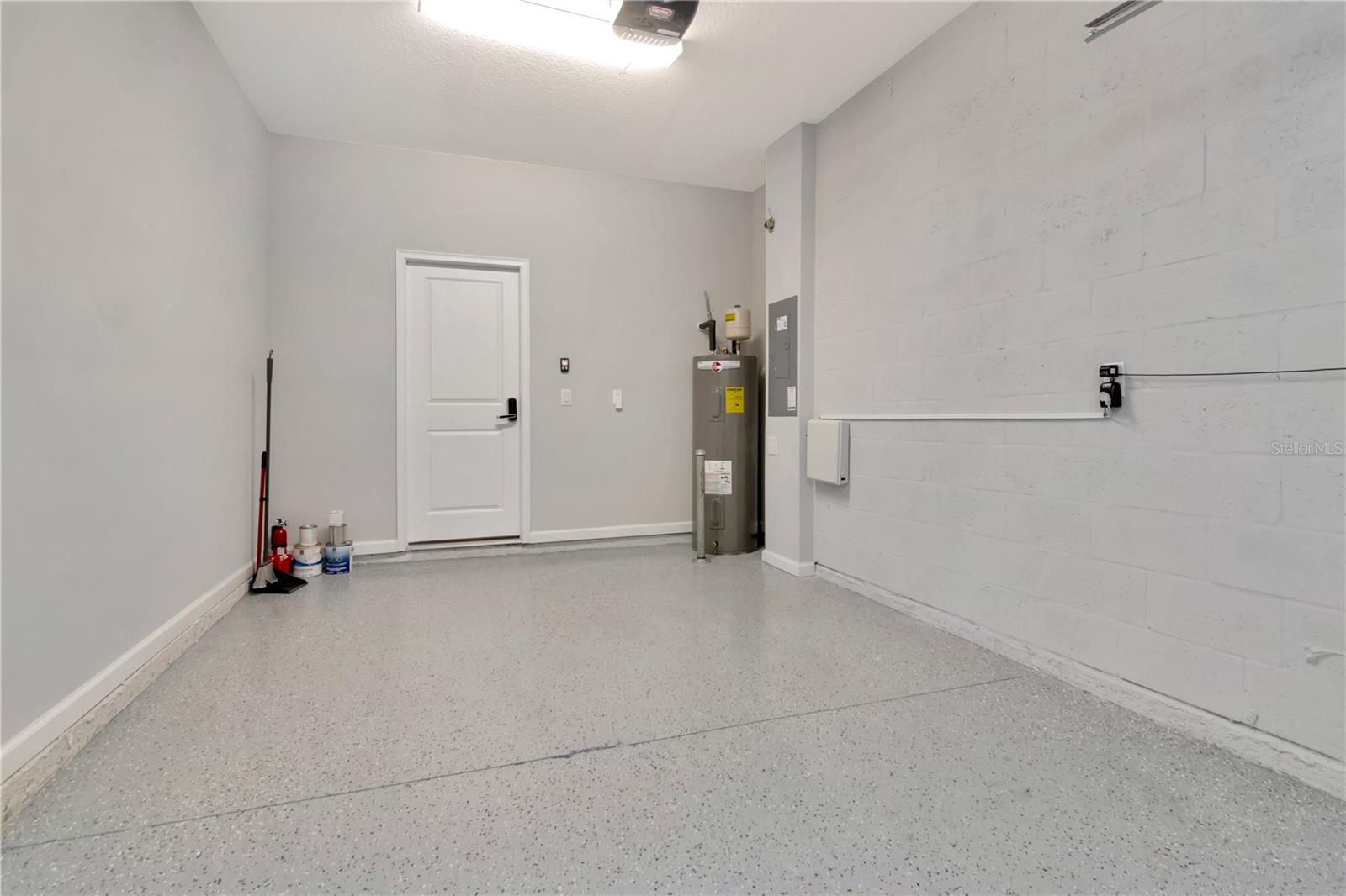Garage with Epoxy Flooring