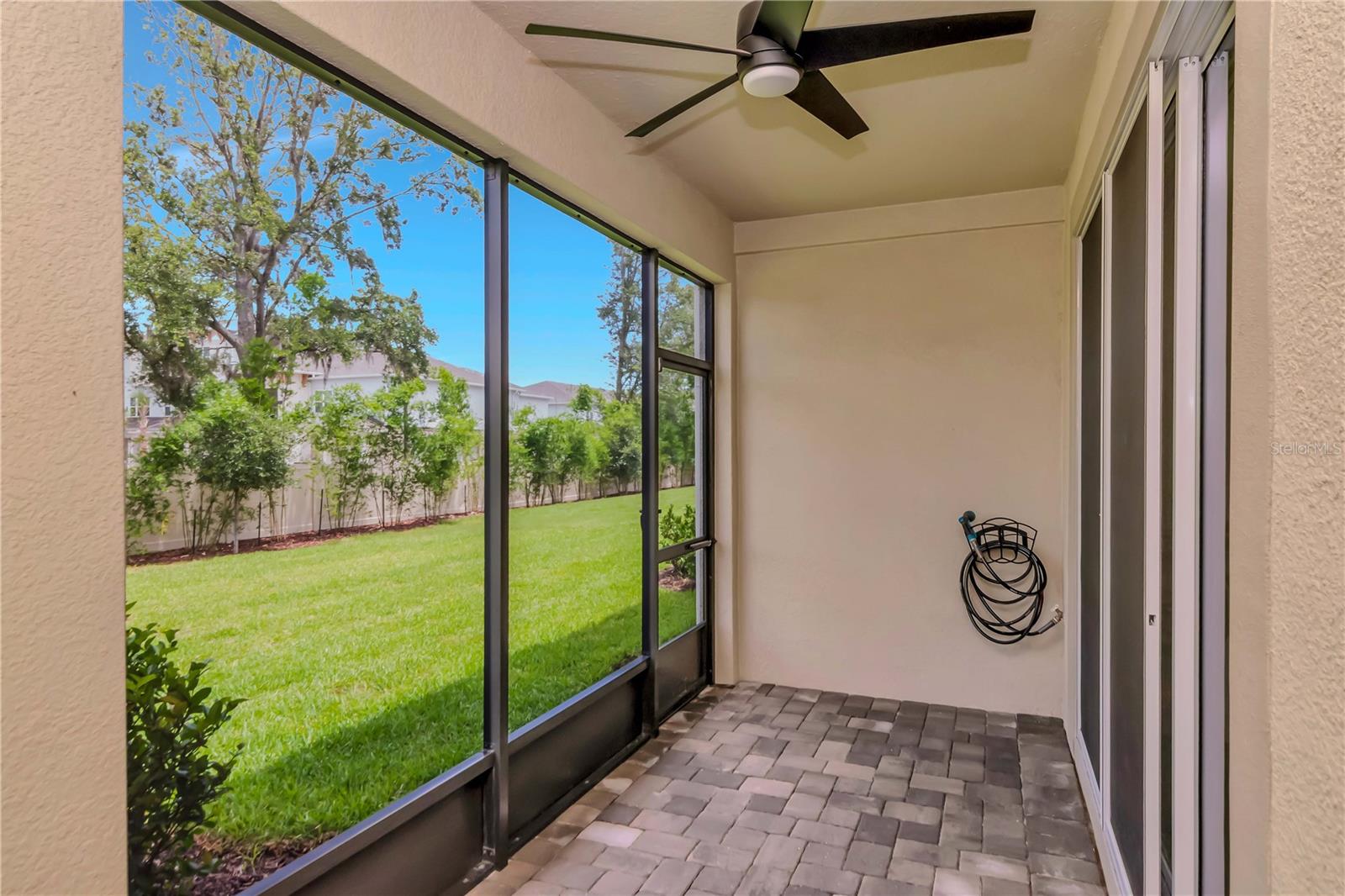 Screened In Patio with Pavers