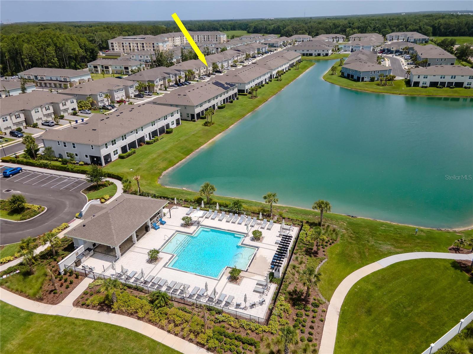 Community Pool - Aerial View