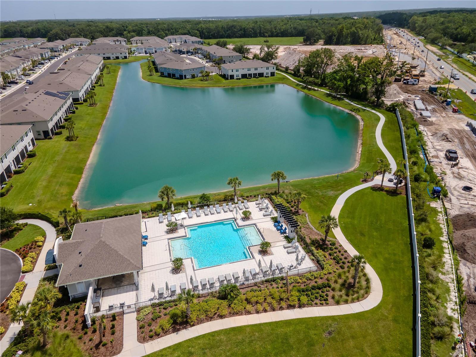 Community Pool - Aerial View