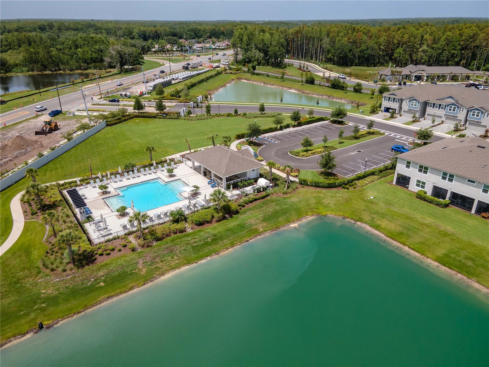 Community Pool - Aerial View