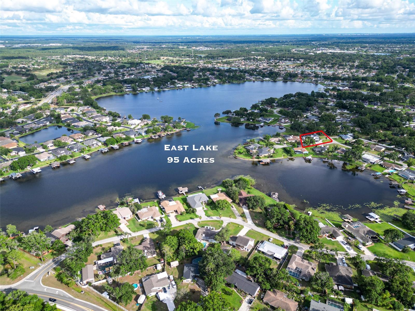 Aerial East Lake 95 Acres