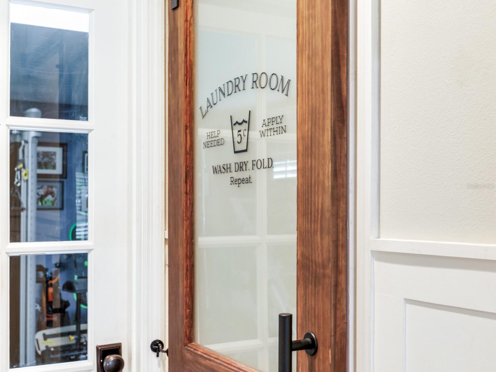 Laundry Room Sliding Door