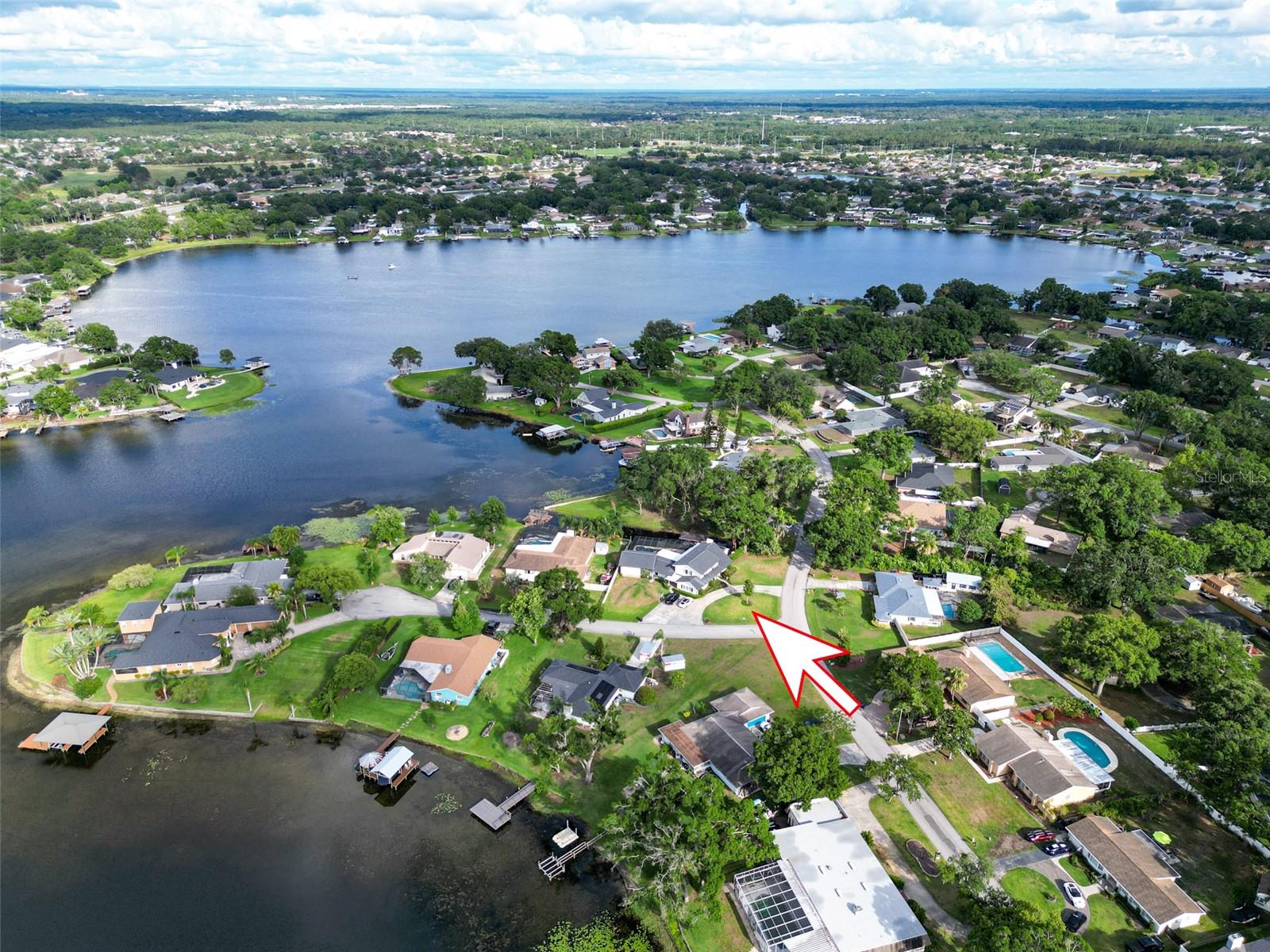 Aerial East Lake