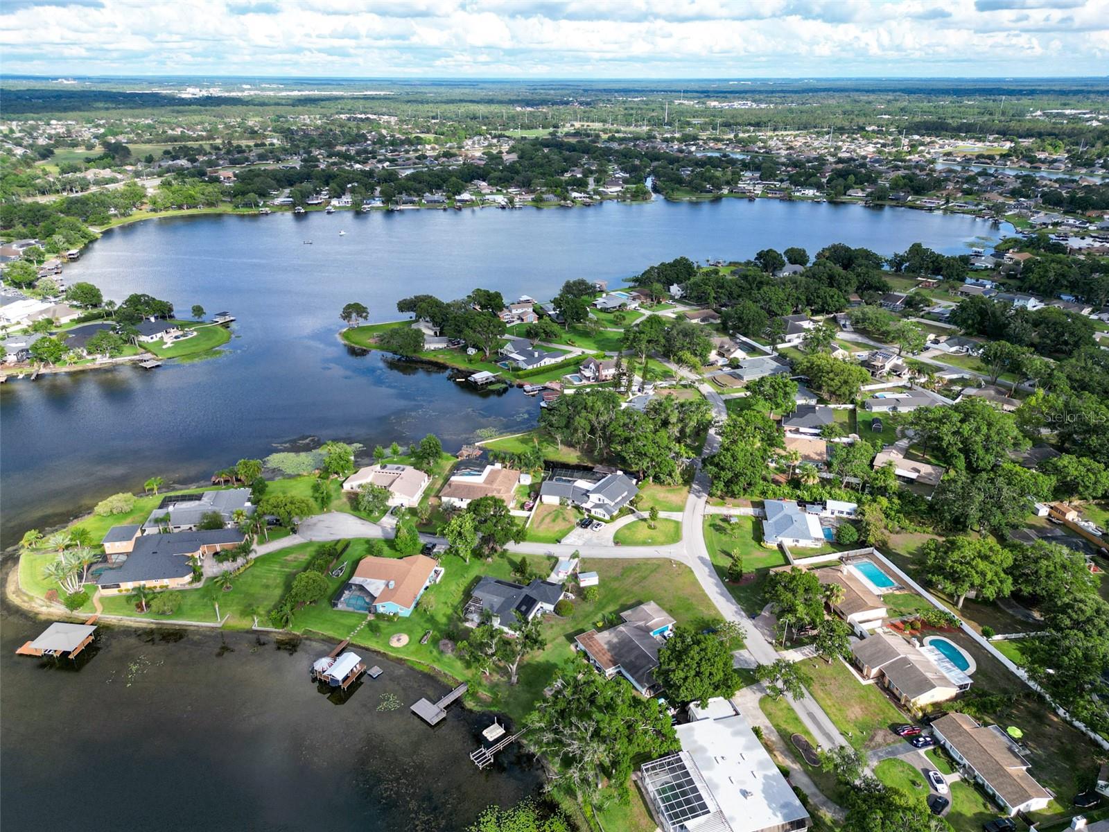 Aerial East Lake