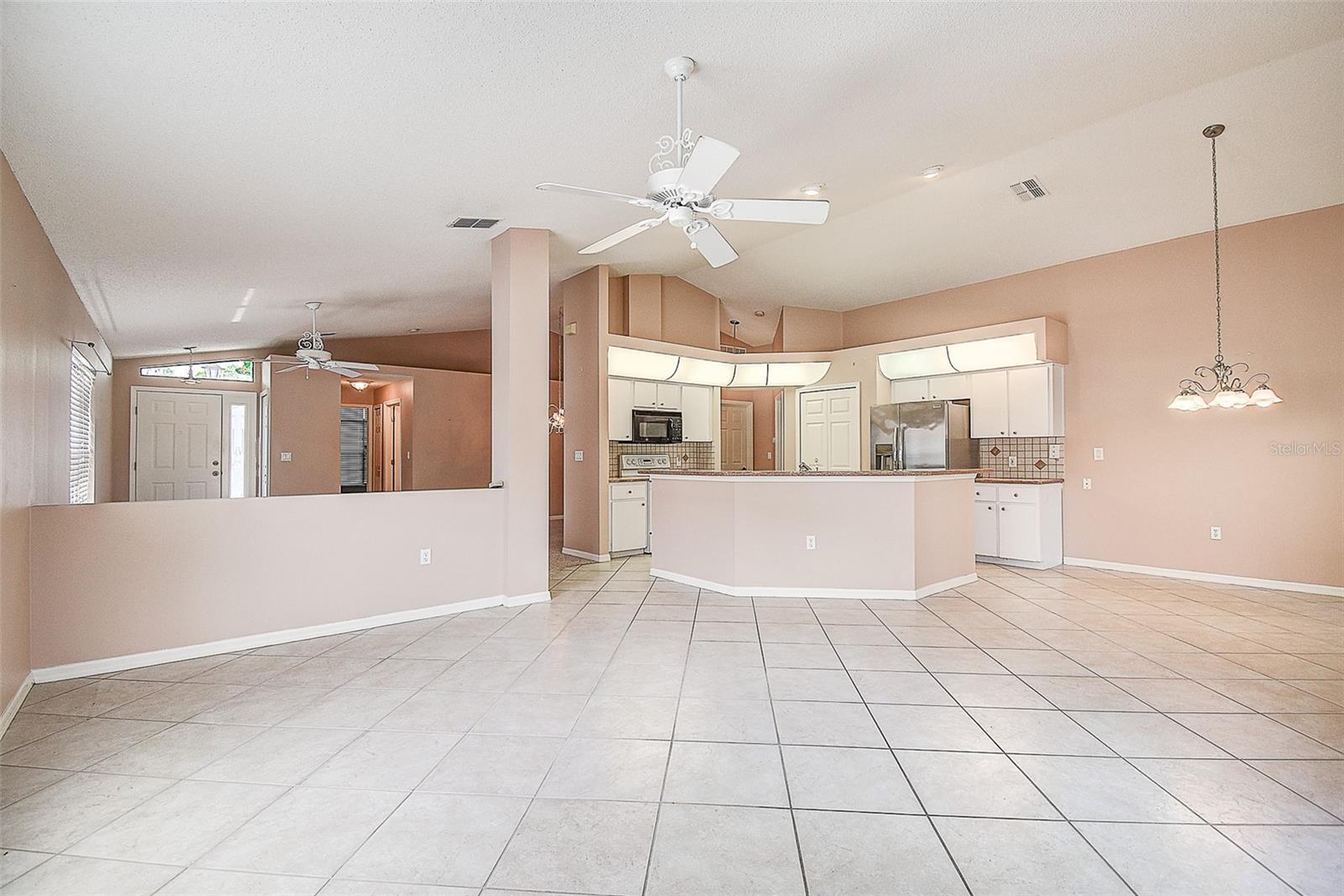 Family Room and Kitchen