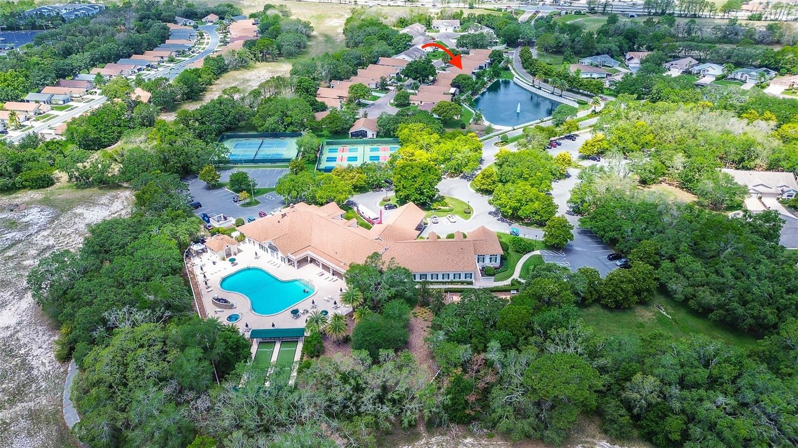 Aerial View of Clubhouseand House Location