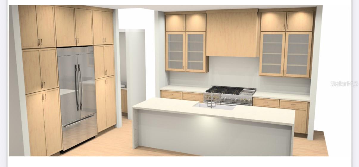 Kitchen - FRAMELESS Cosmopolitan MapleSand Stain