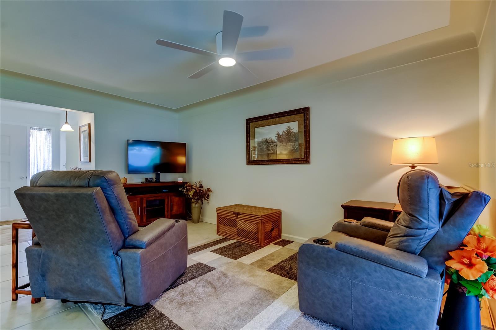 bright open living room