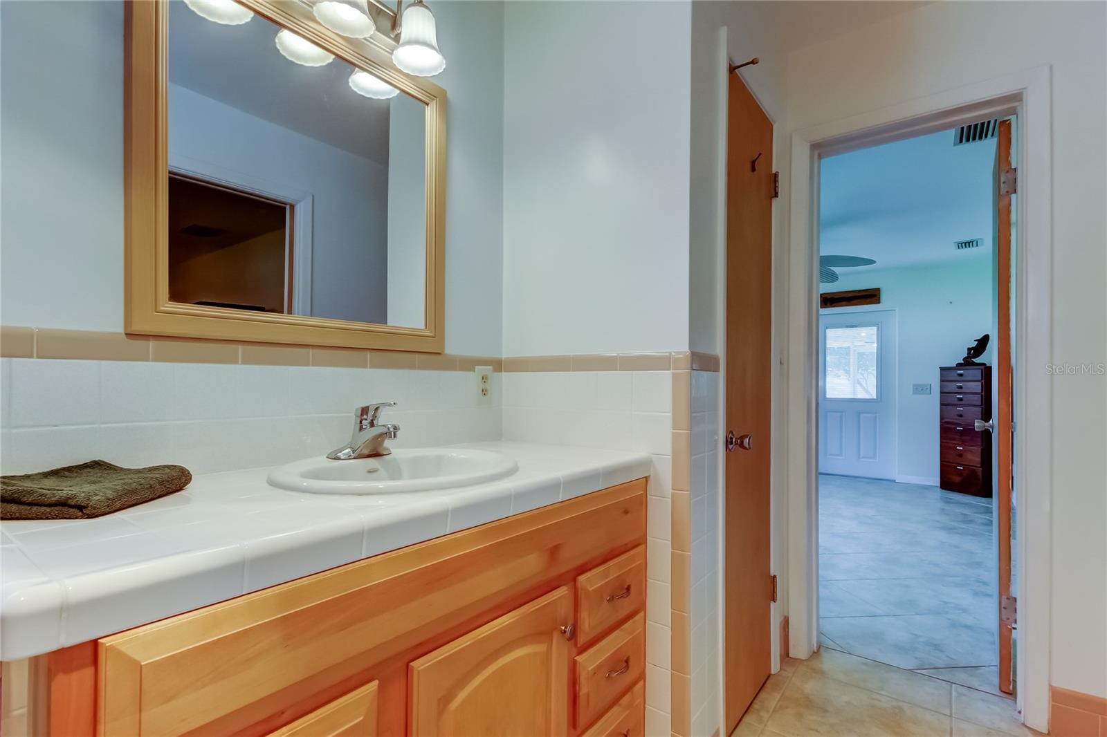 primary bath opens to family room/office