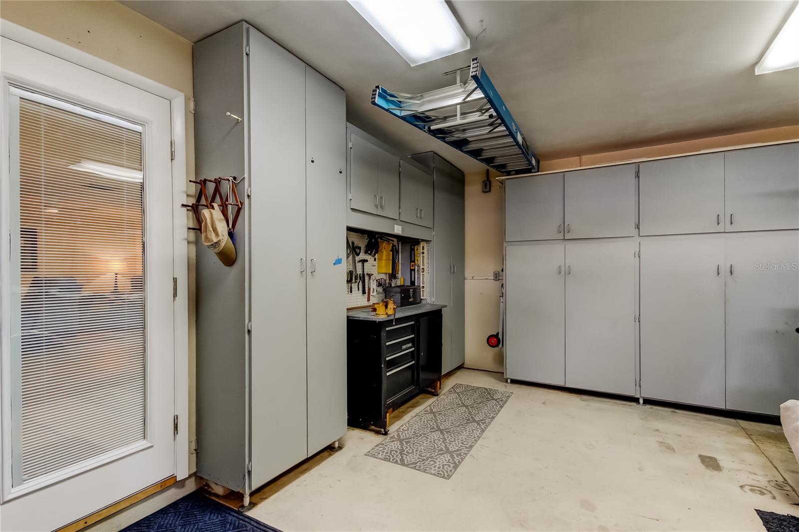 2 car Garage with built in  storage