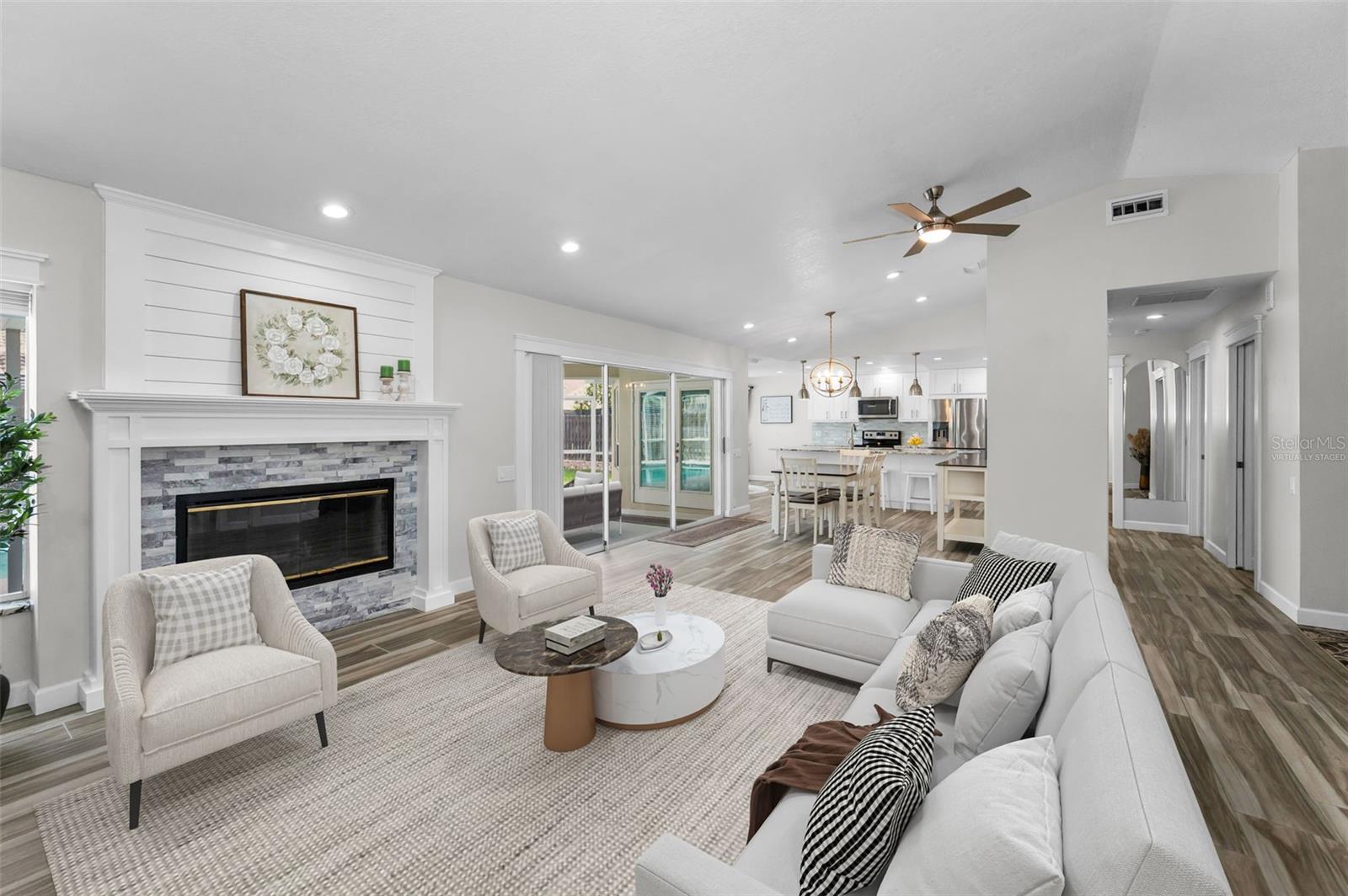 Great Room-Virtually Staged