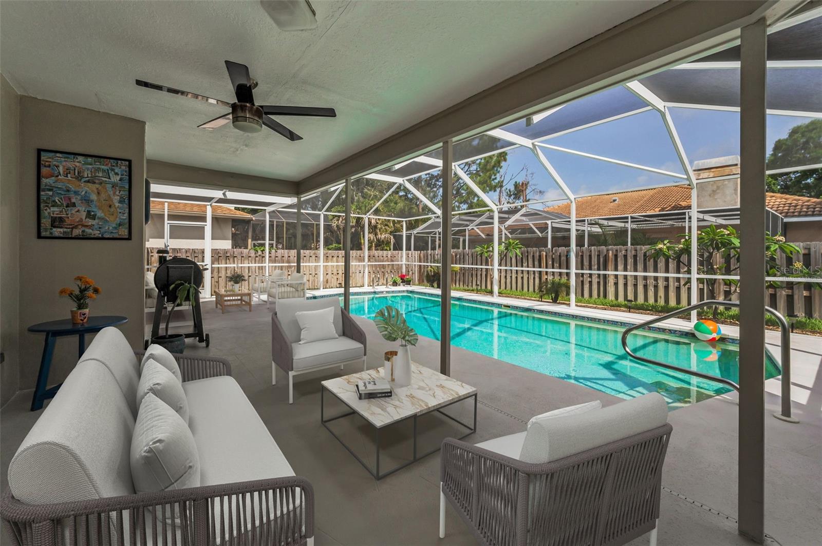 Lanai/Pool - Virtually Staged