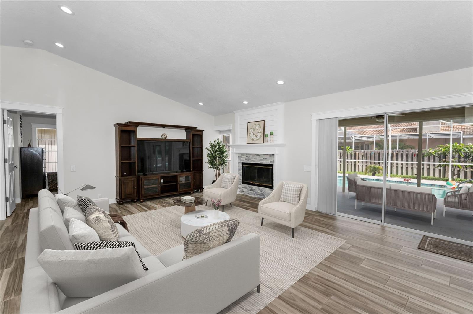 Great Room-Virtually Staged
