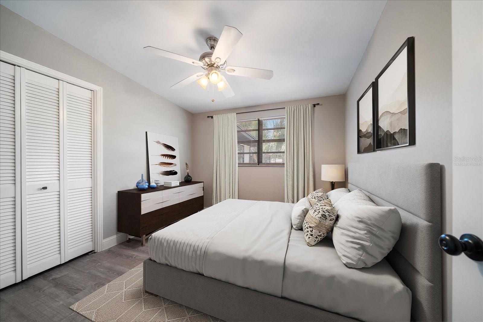Virtually Staged 2nd Bedroom