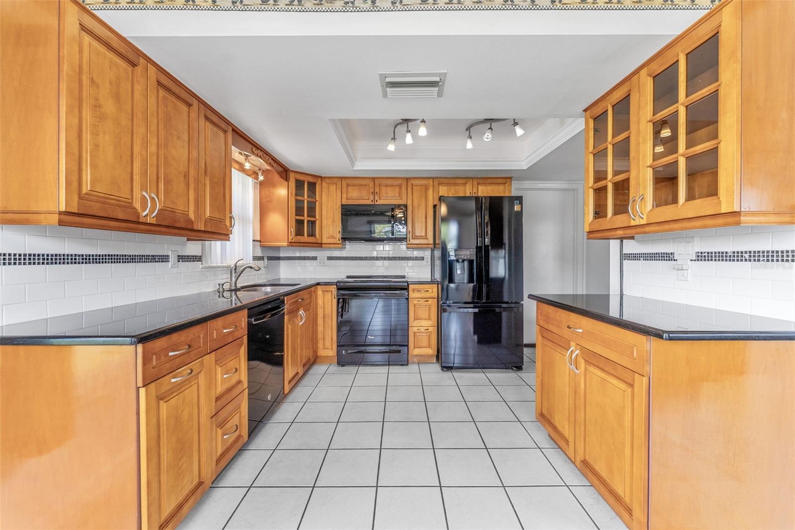 kitchen towards door into garage