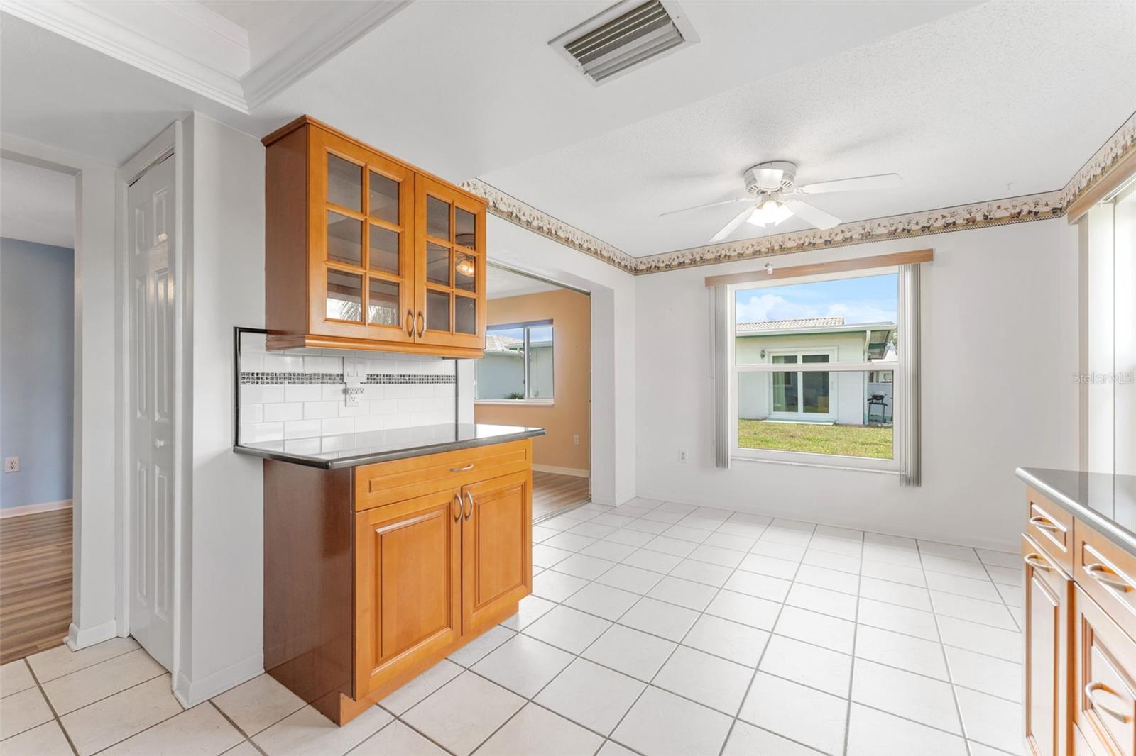 kitchen towards dinette area