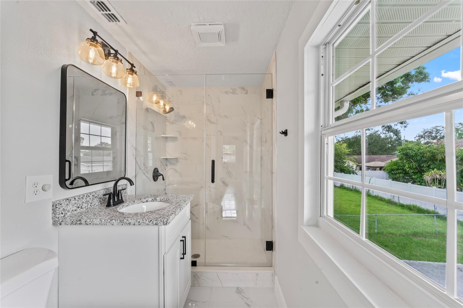 Primary bath with shower