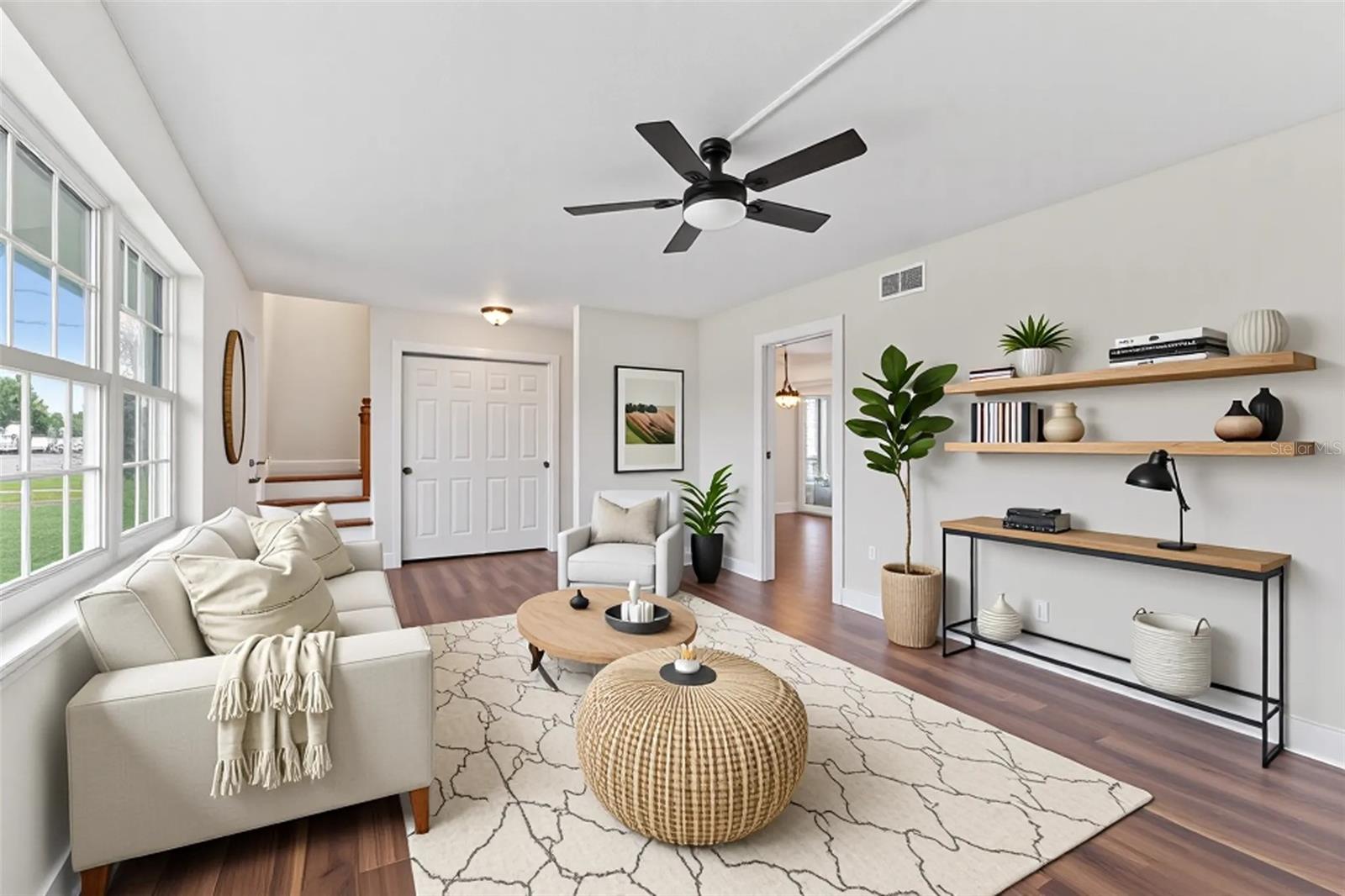 Living room Virtual Staged