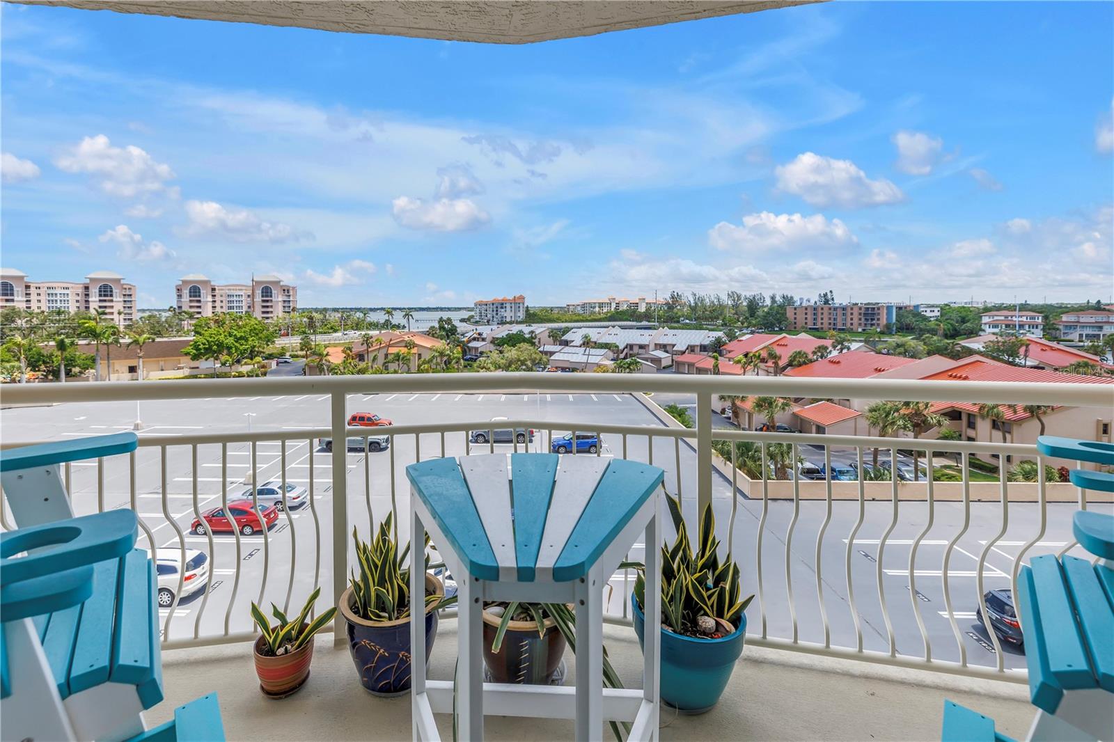 balcony with bay views