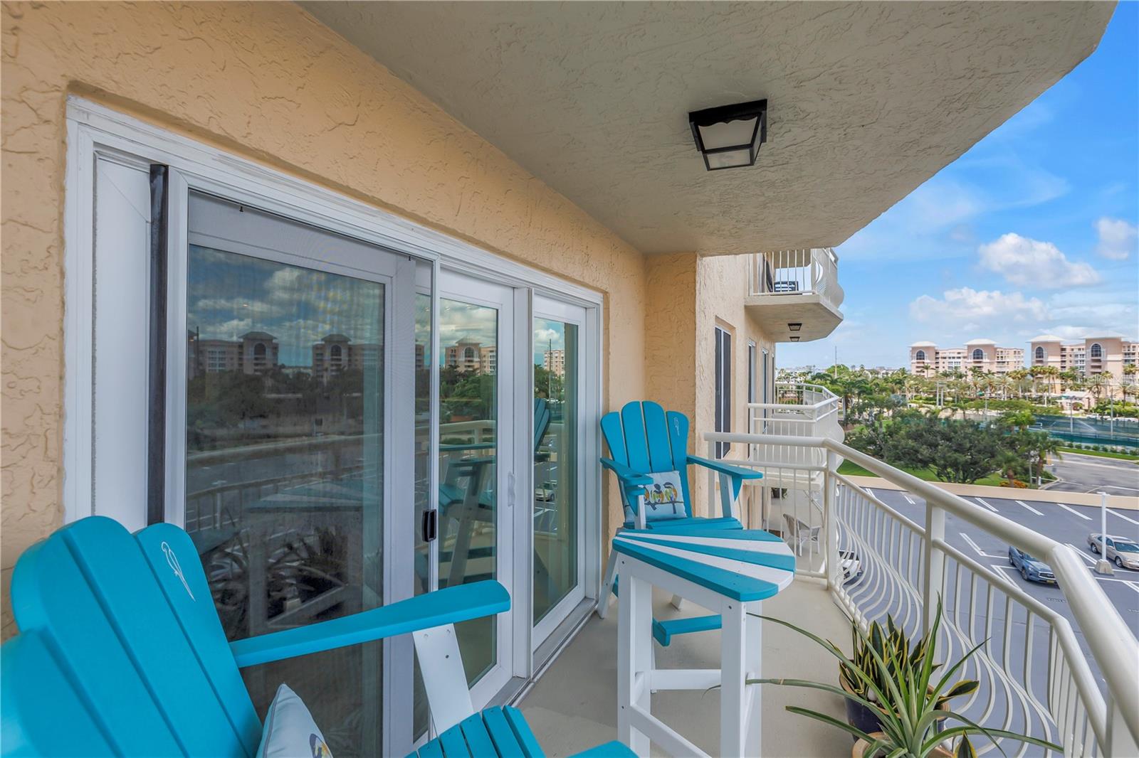 balcony and slider