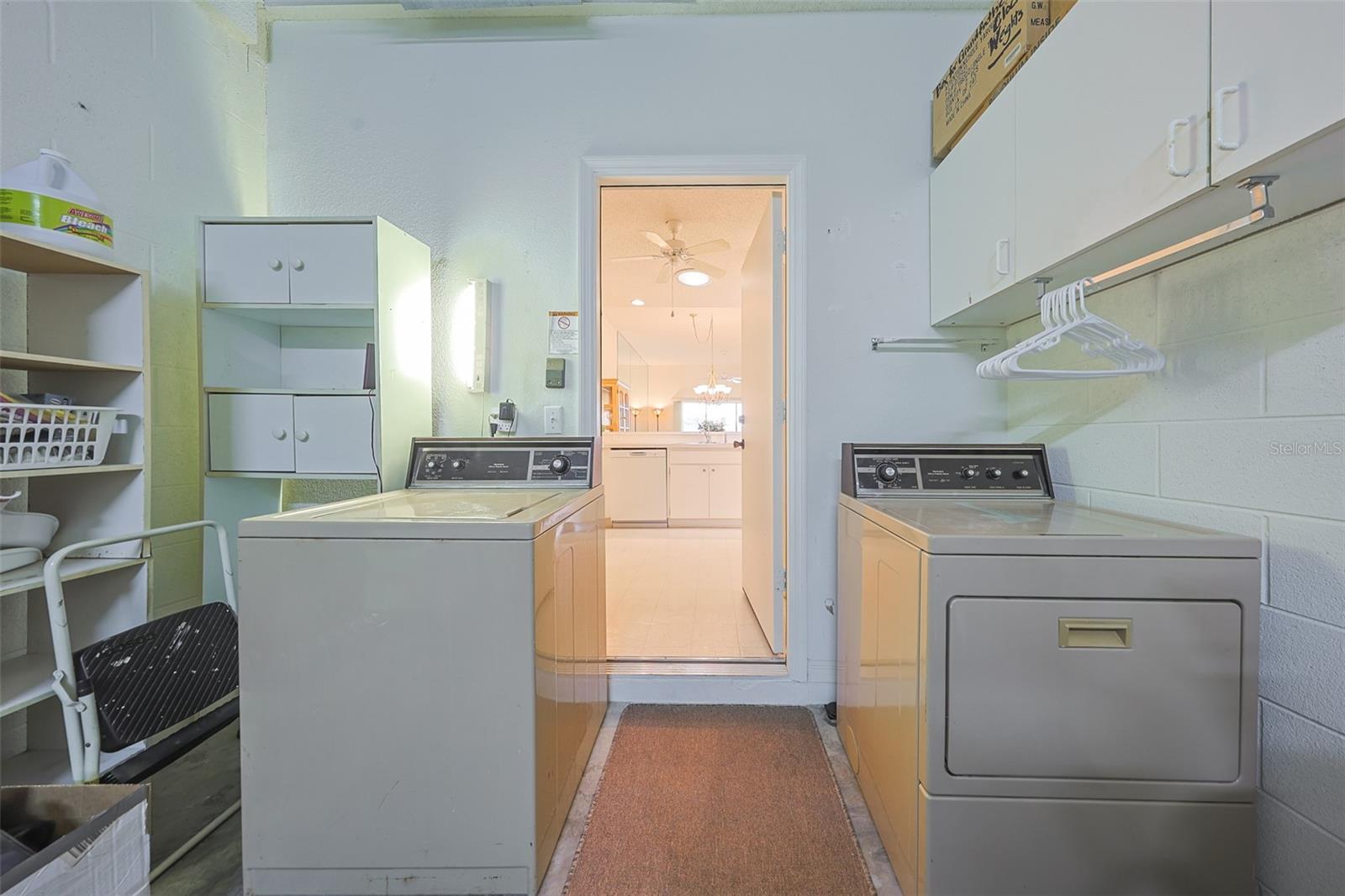 Laundry right off the kitchen, within garage