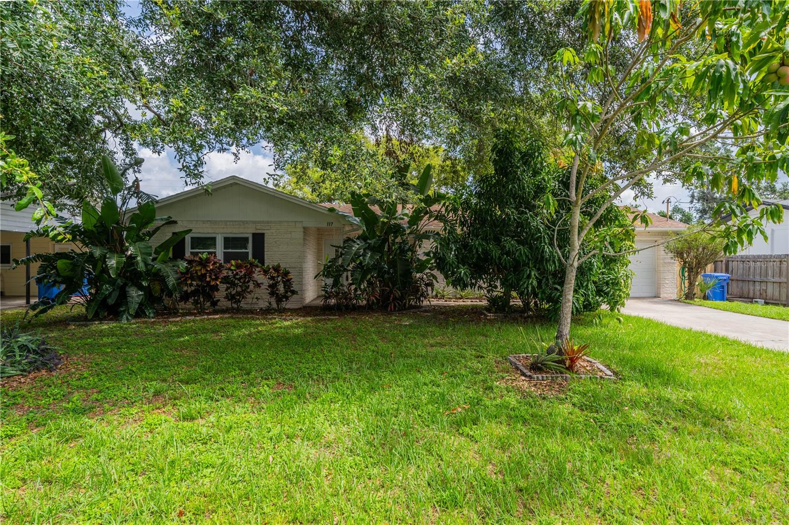 Lush front yard