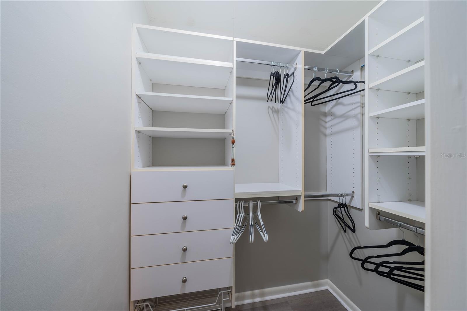 Master bedroom closet