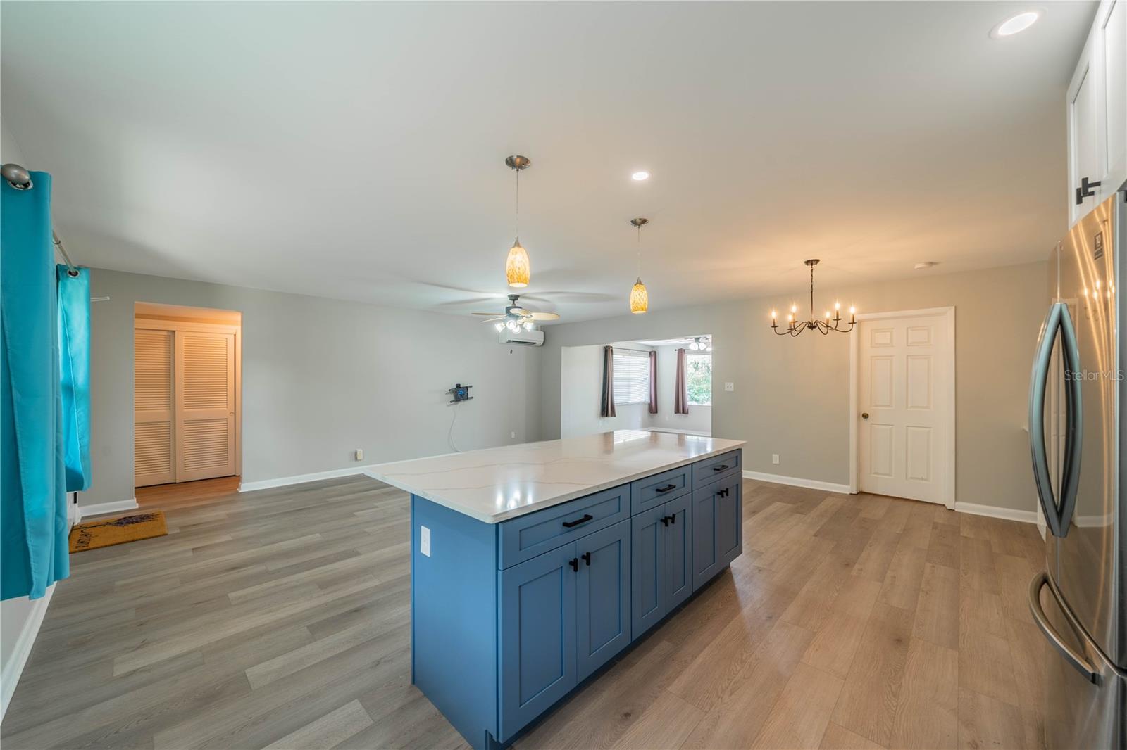 Looking from kitchen into living room.