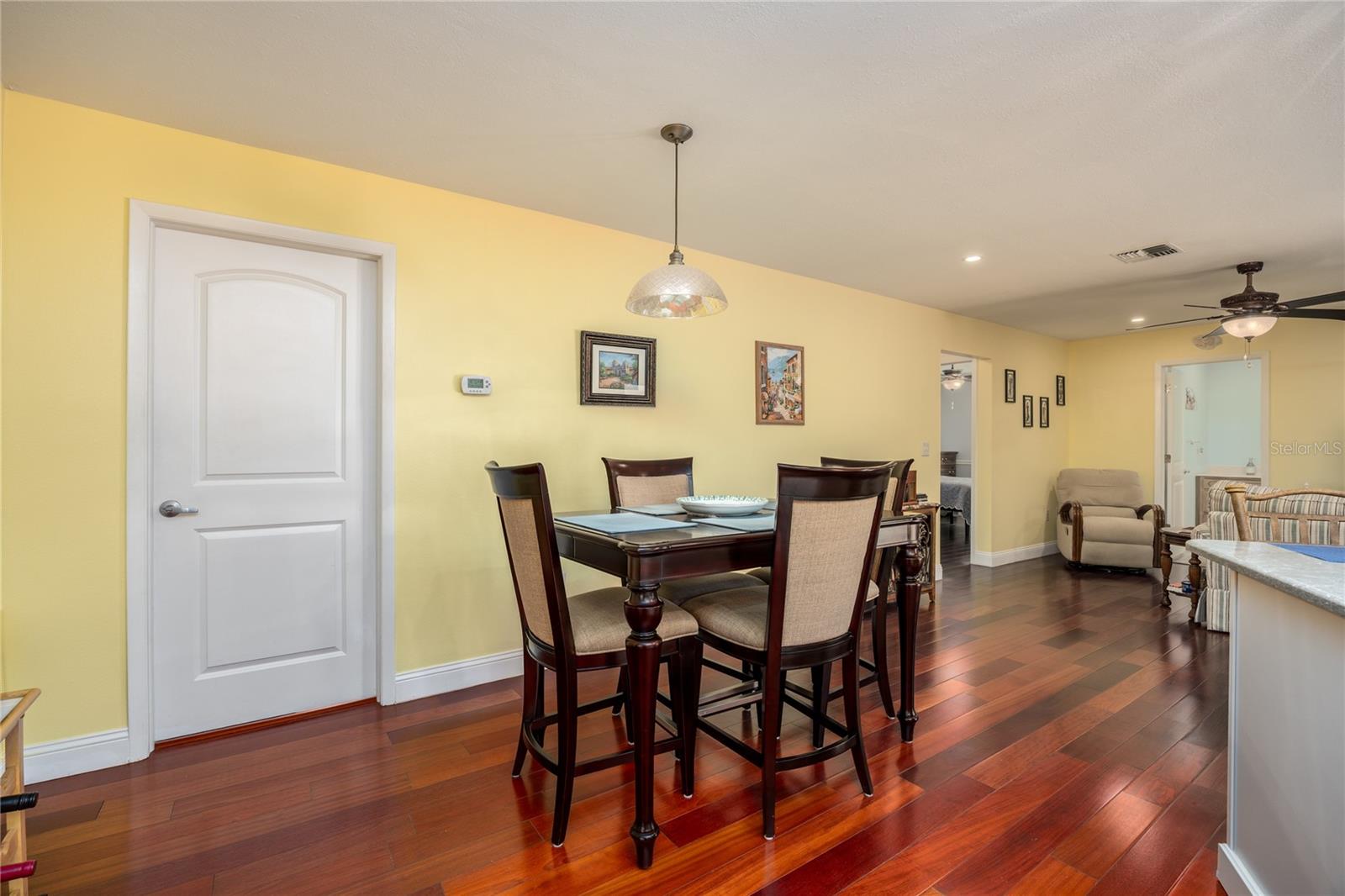Beautiful Wood floors throughout - this is the Dining Area