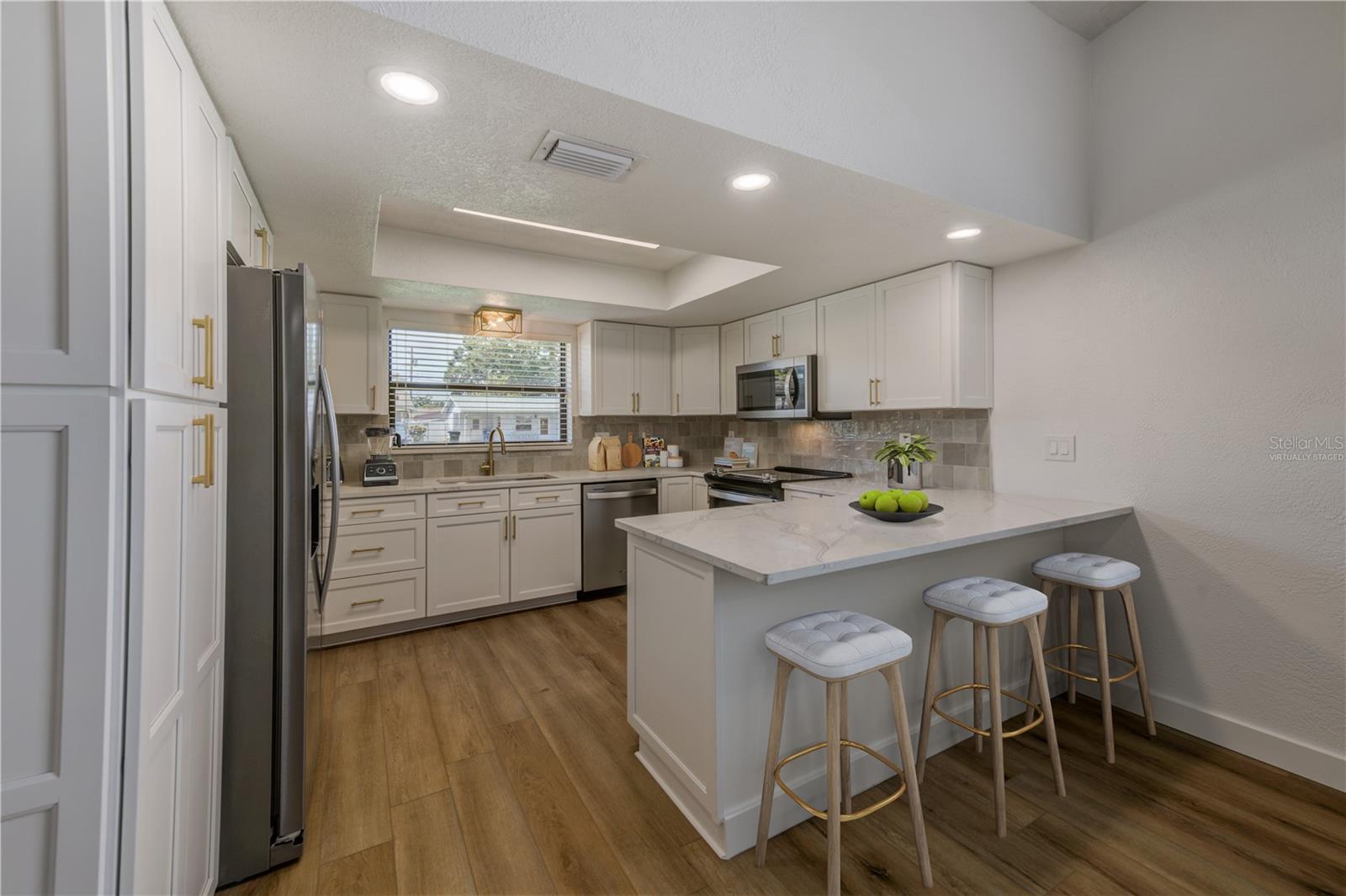 Virtually staged furniture and decor- Fully updated kitchen including appliances!