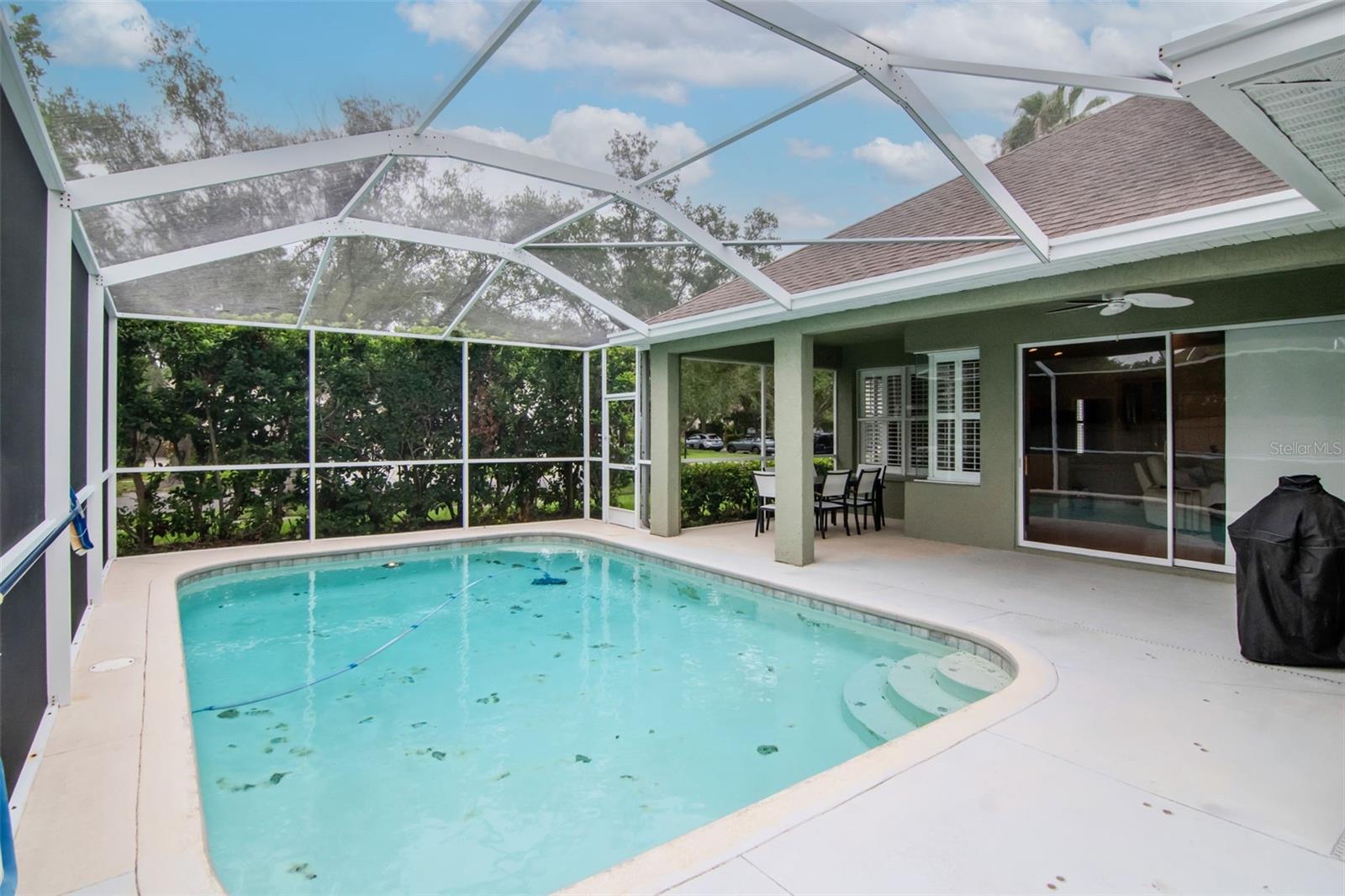 Pool and Covered Lanai - room for couches and seating area