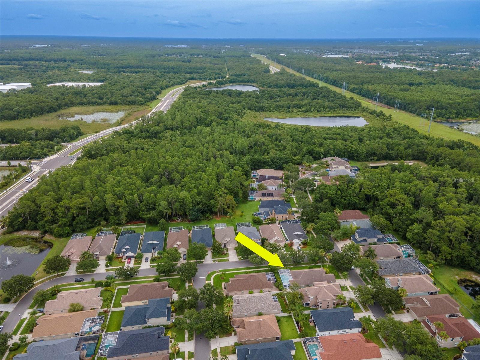 Aerial View of the neighborhood