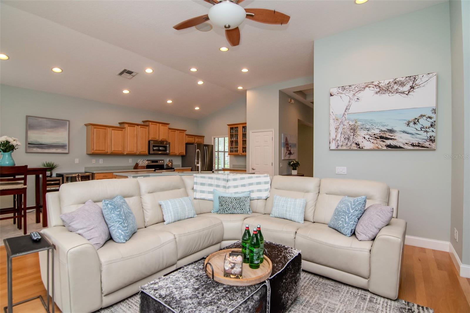 Family Room with Kitchen and Dinette