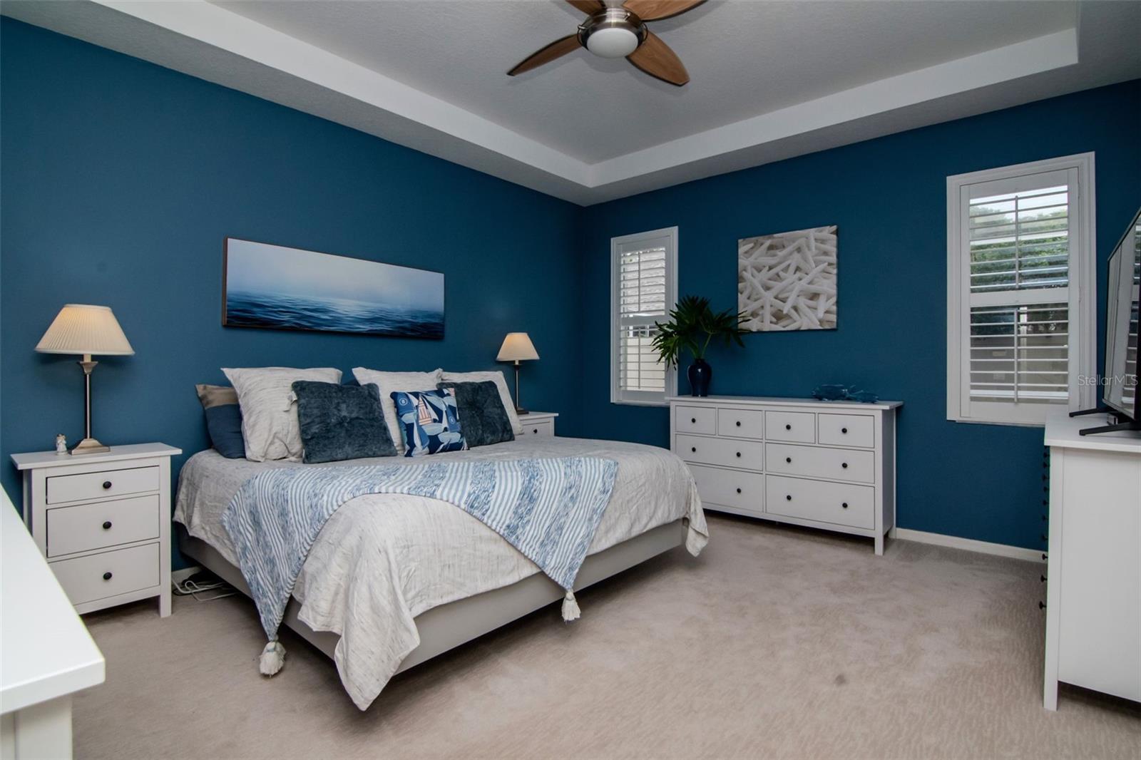 Large Primary Bedroom / Ensuite with two Closets, one walk-in and one built-in.