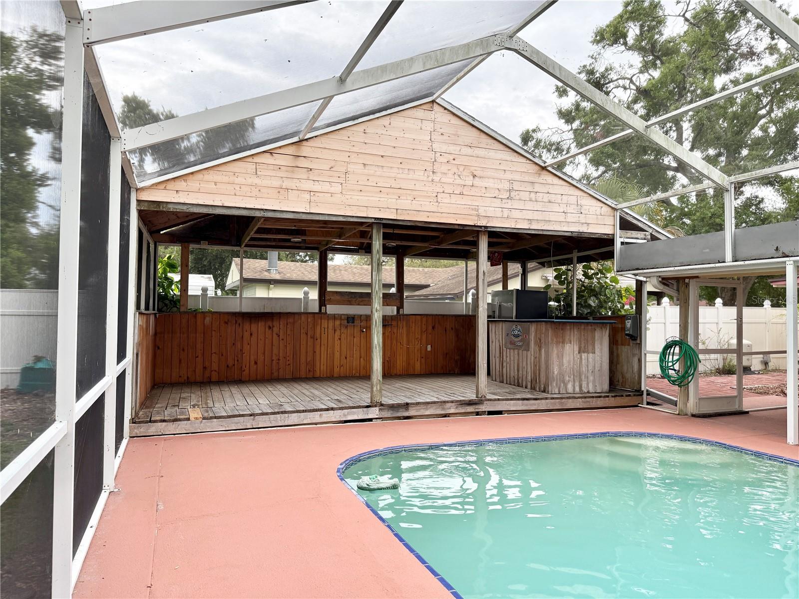 Pool and Covered Cabana Area