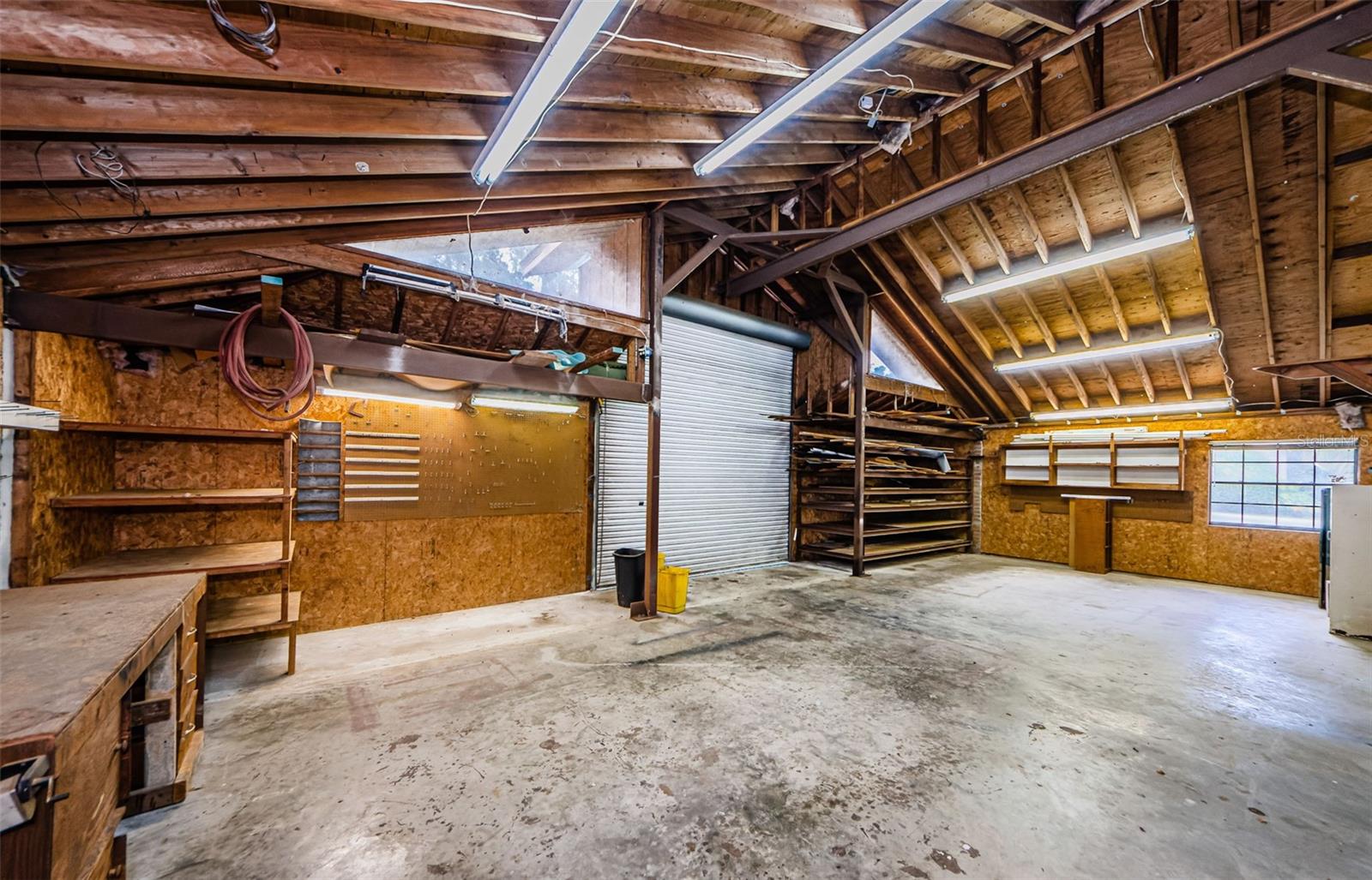 Detached 2 workshop and garage