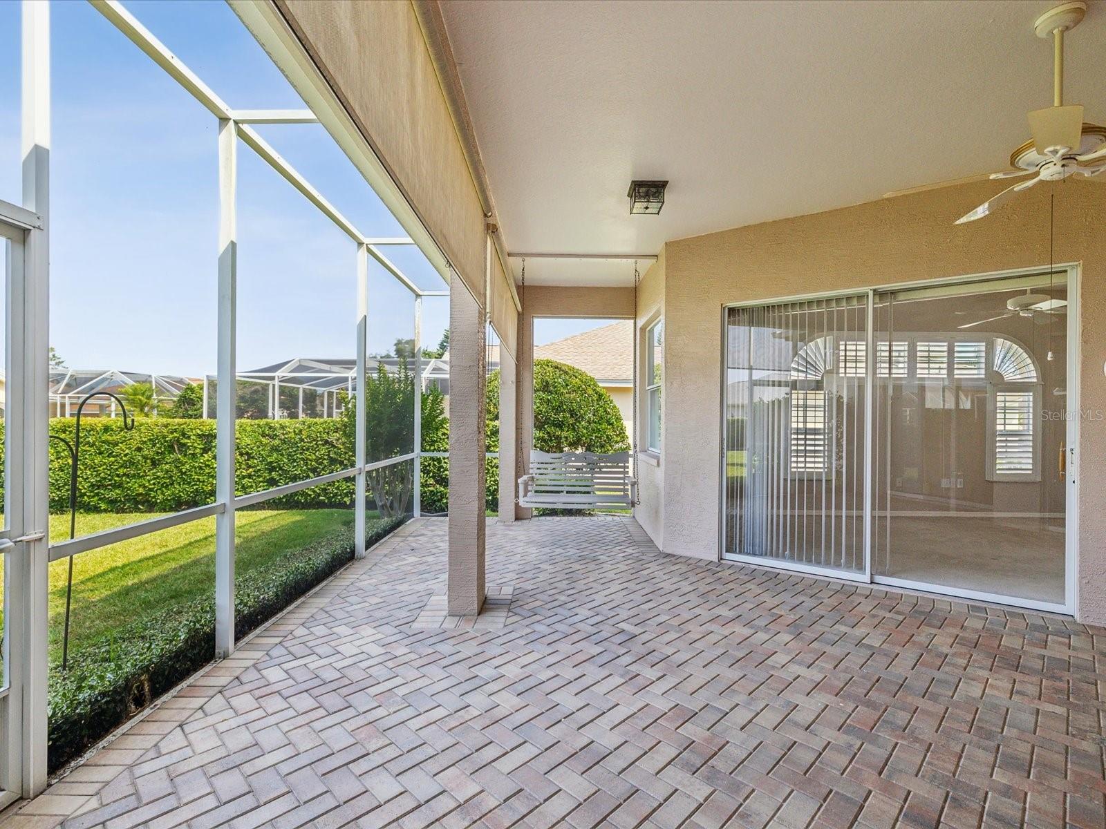 Slider from primary bedroom to lanai
