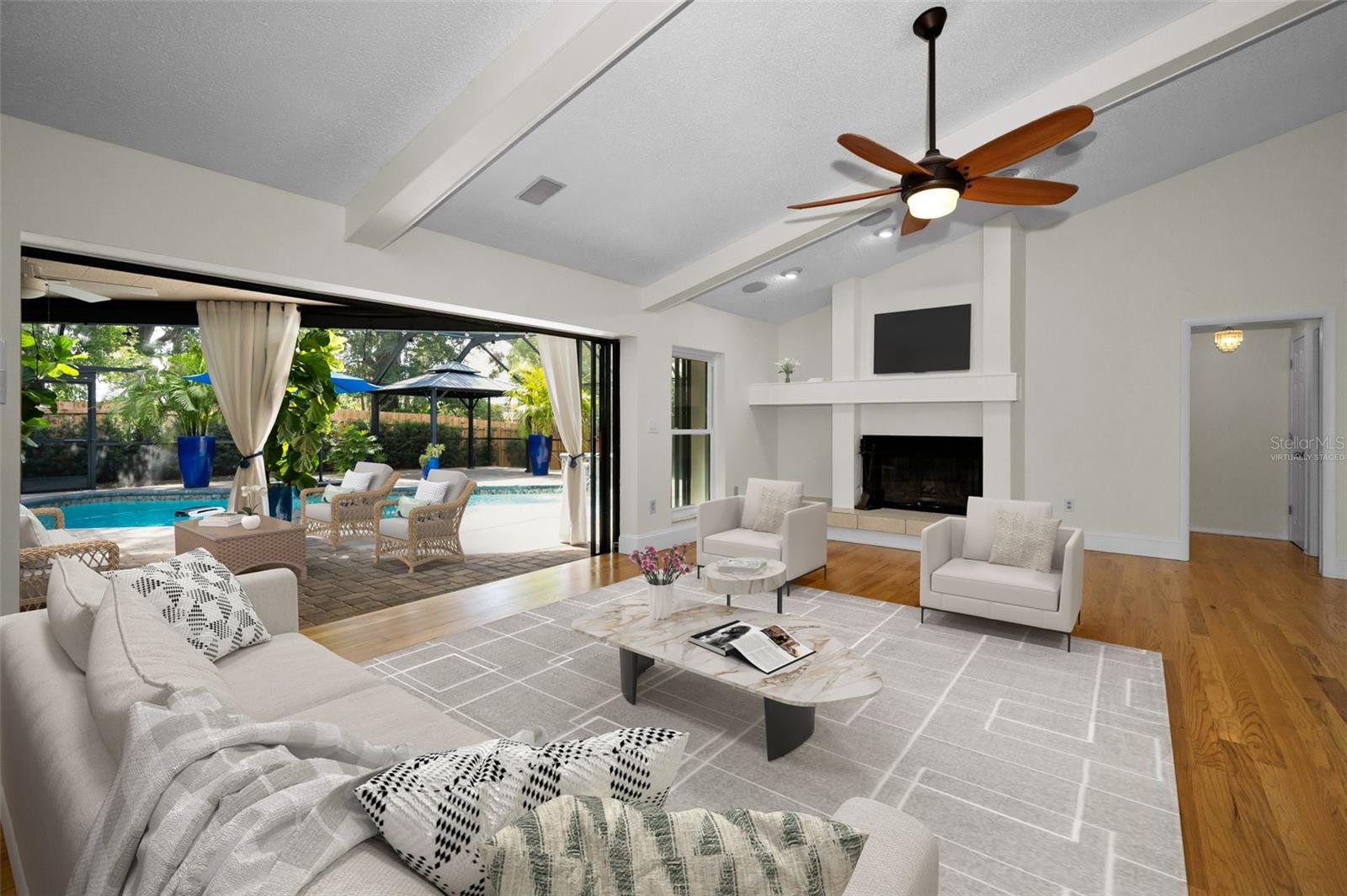 Virtually Staged Family Room!