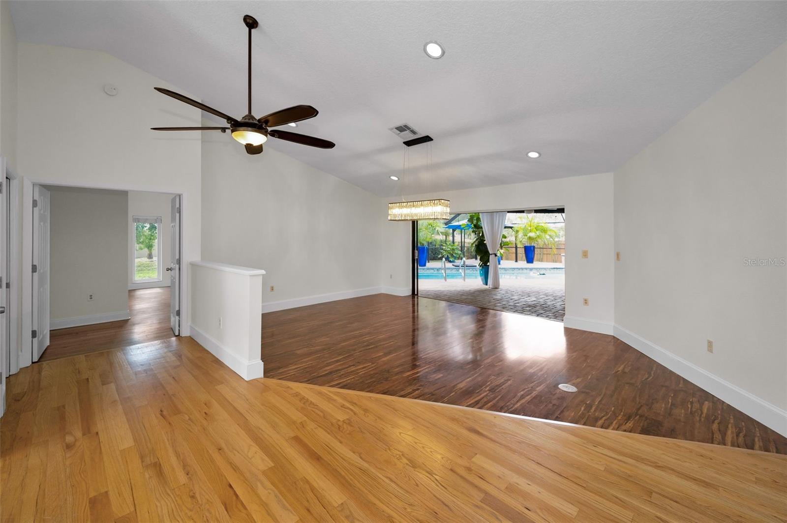 Volume Ceiling In The Living & Dining Rooms!