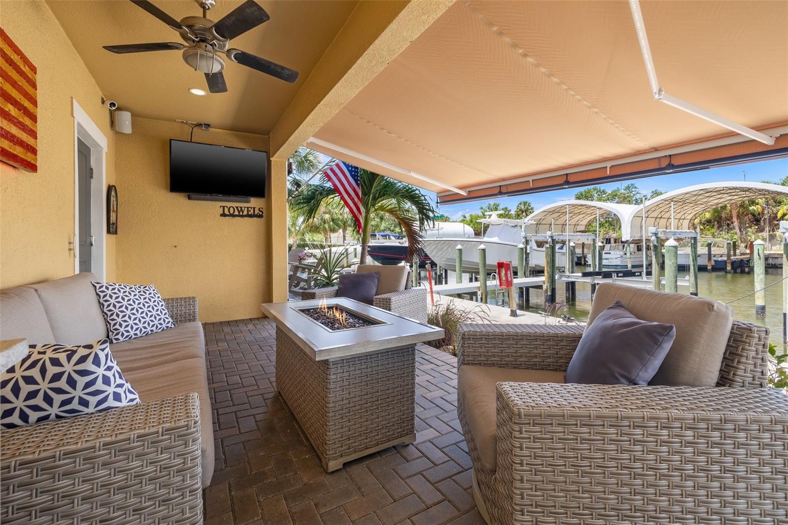 Electric awning & screen