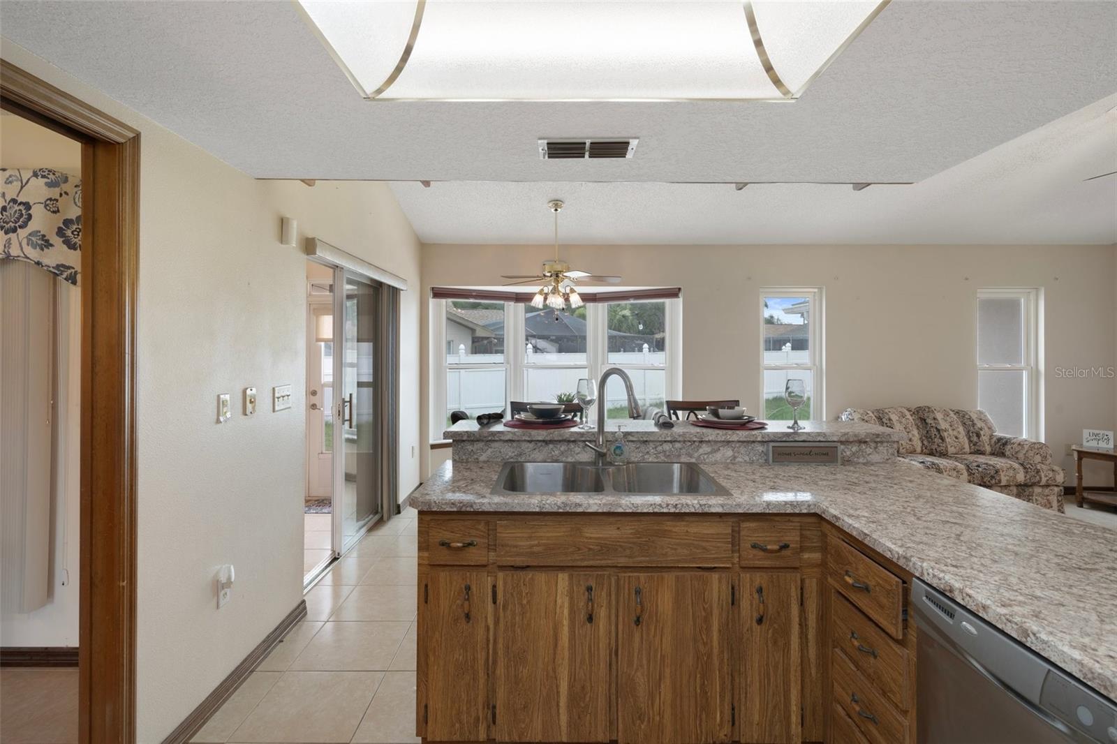 This Kitchen offers lots of counter top space