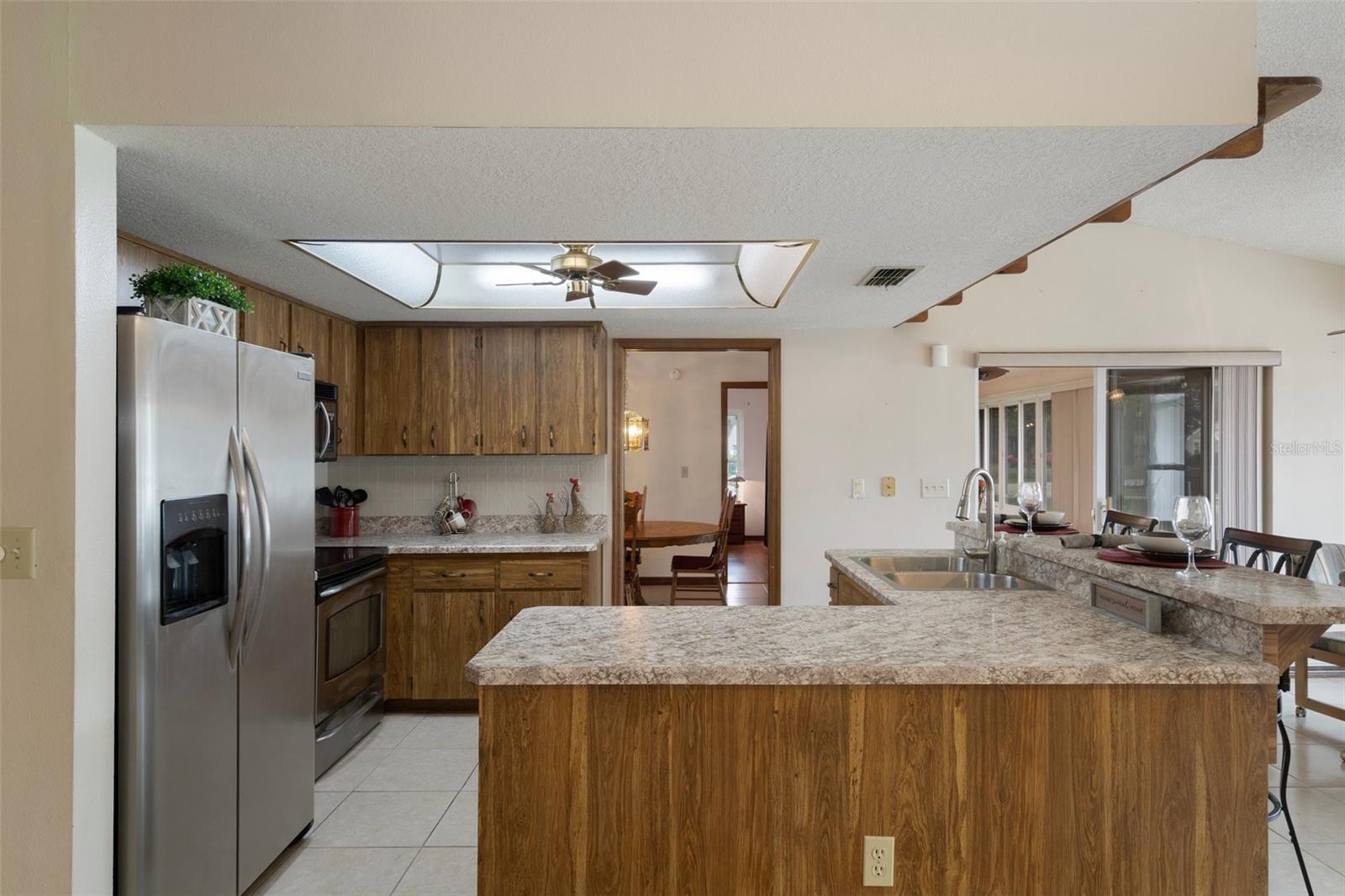 This kitchen is great for entertaining