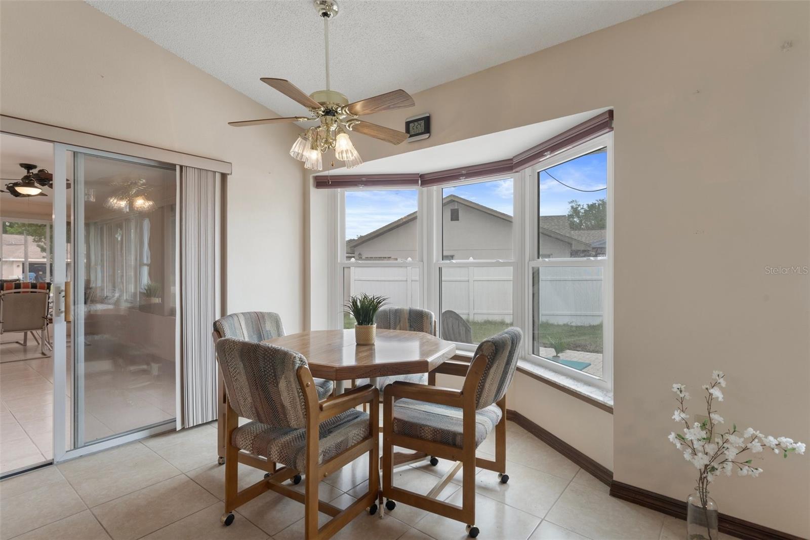 Breakfast Nook with Beautiful Bay Windows