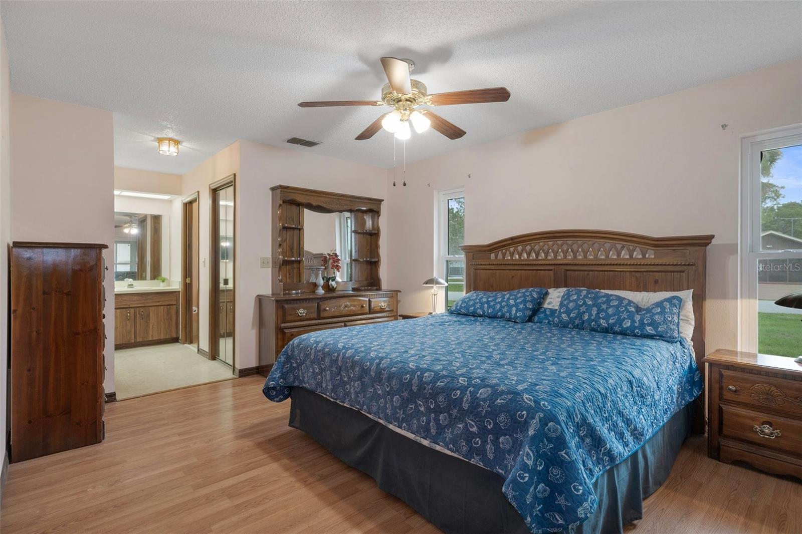 Spacious and Bright Master Bedroom